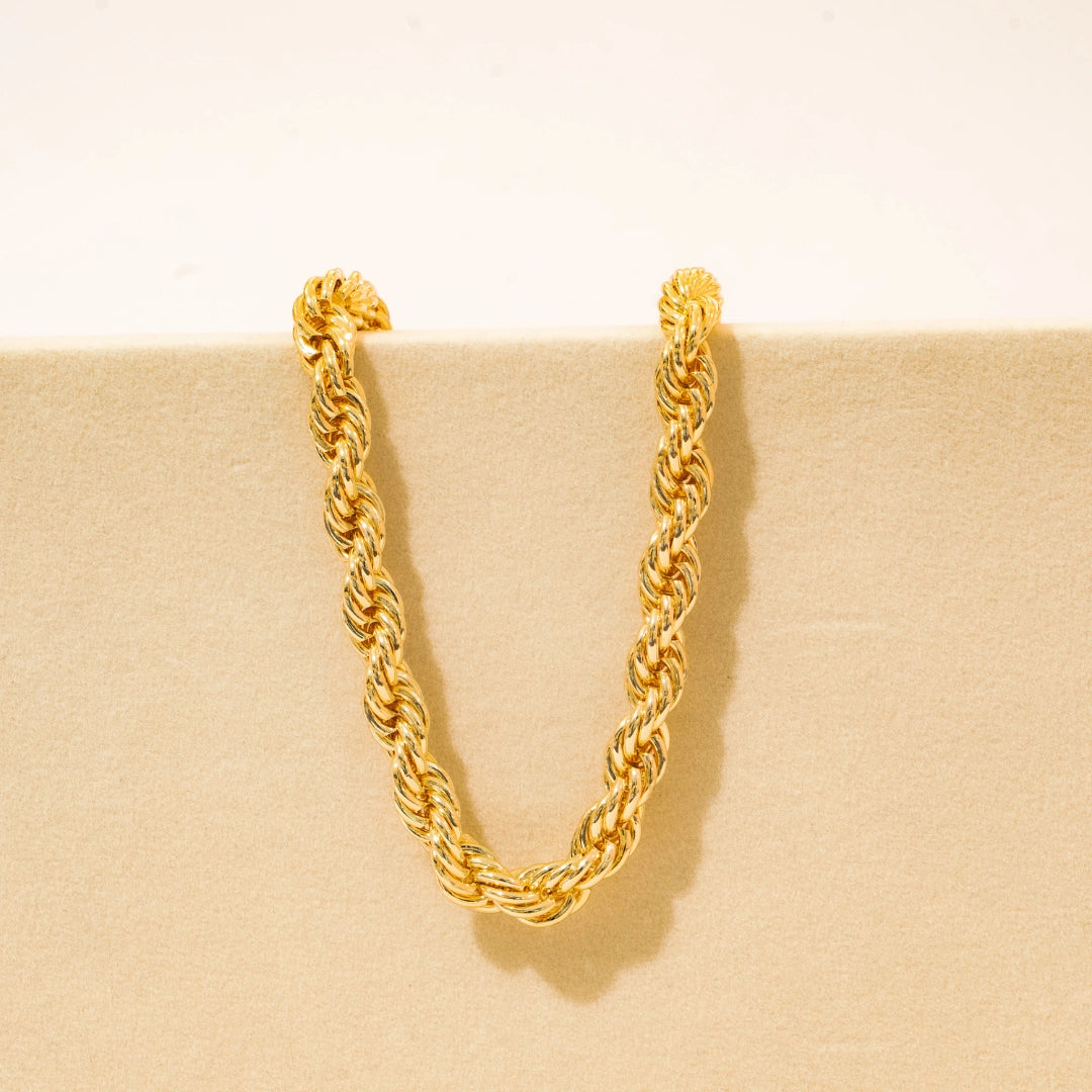 CADENA LAZO MEDIANO - BAÑO DE ORO